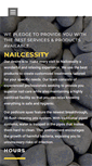 Mobile Screenshot of nailcessity.com